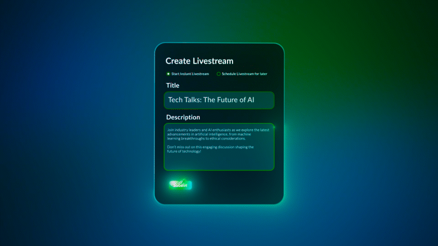 Stream2Peer interface highlight
